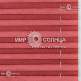 Жалюзи плиссе на пластиковые окна Краш перл цвет розовый