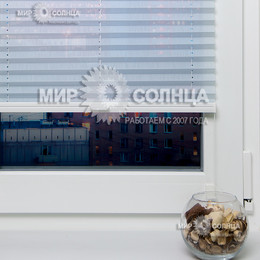 Жалюзи плиссе на пластиковые окна Авиано цвет светло-серый