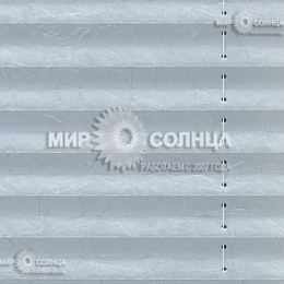 Жалюзи плиссе на пластиковые окна Краш металлик цвет серебро