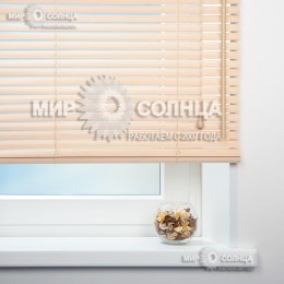  Жалюзи бамбуковые горизонтальные «Отбеленный»