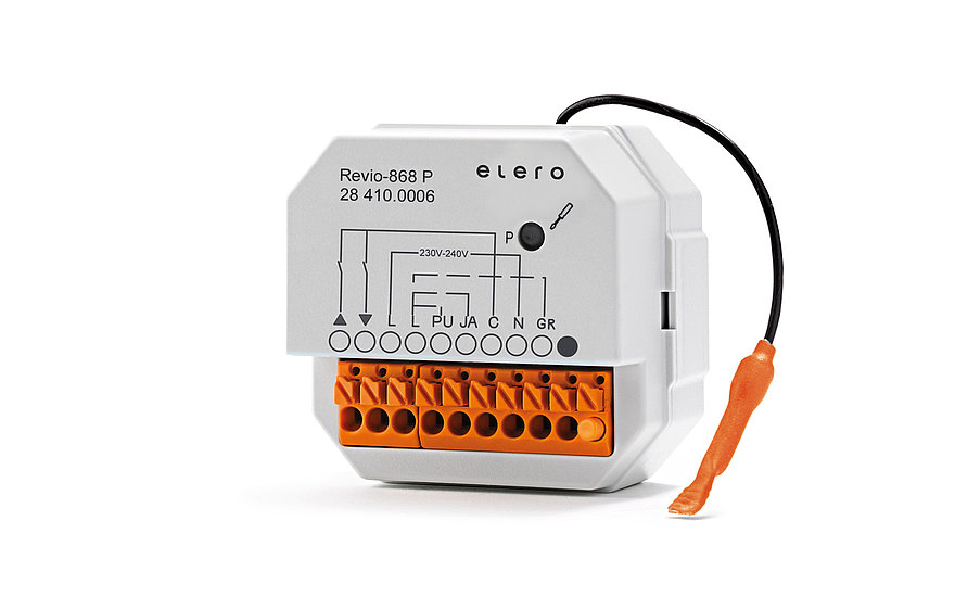 Приемник радиосигнала Revio-868 (под скрытую проводку (в стандарт. подрозетник), с возможностью подключения дополнительного проводного выключателя, цвет белый)