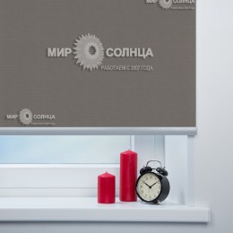  Стандартные рулонные шторы «Карина цвет темно-серый»
