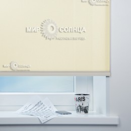  Стандартные рулонные шторы «Куба цвет персиковый»