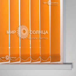  Вертикальные тканевые жалюзи «Лайн цвет апельсин»