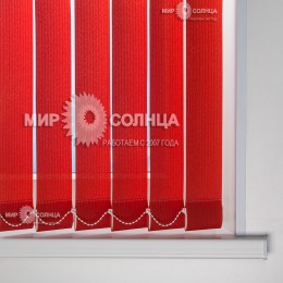  Вертикальные тканевые жалюзи «Лайн цвет красный»